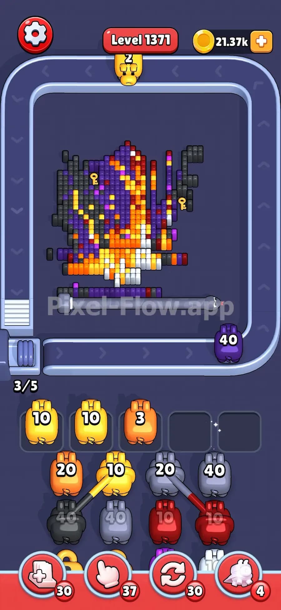 What Locks and Keys Do in Pixel Flow