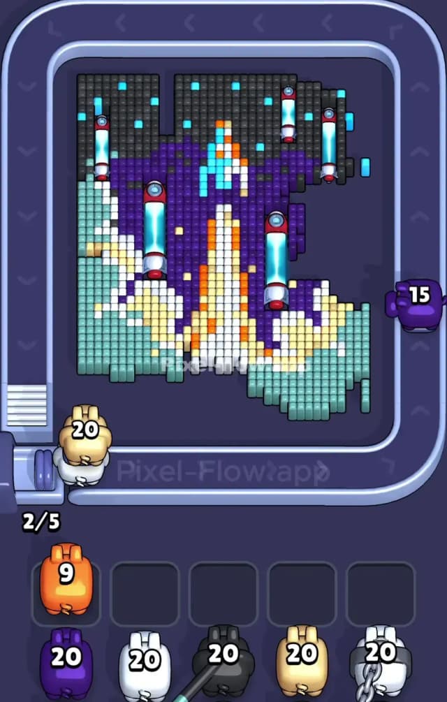 Pixel Flow Level 803 Solution 1