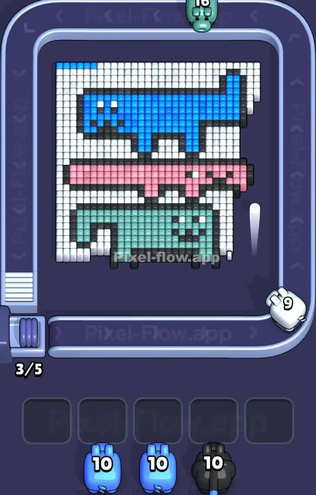 Pixel Flow Level 1261 Solution 2