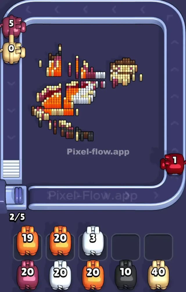 Pixel Flow Level 818 Solution 3