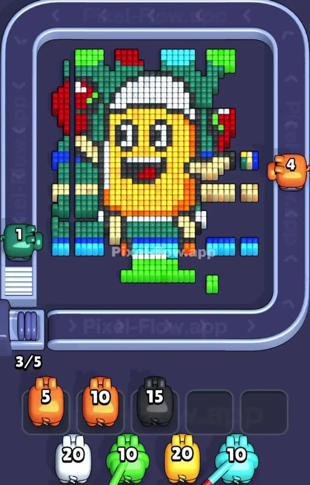 Pixel Flow Level 1578 Solution 1