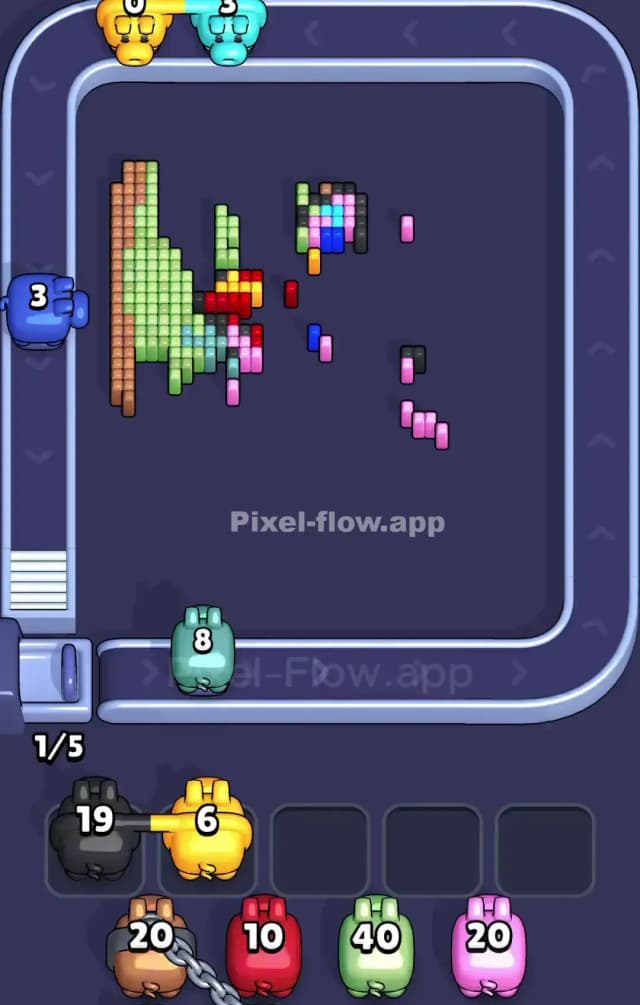 Pixel Flow Level 810 Solution 3