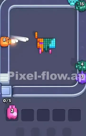 Pixel Flow Level 392 Solution 3