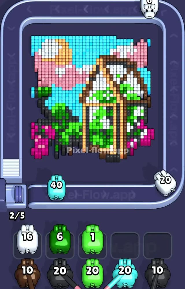Pixel Flow Level 1357 Solution 1