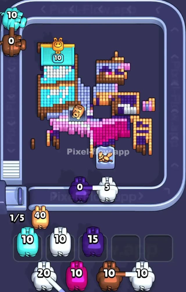 Pixel Flow Level 1385 Solution 2