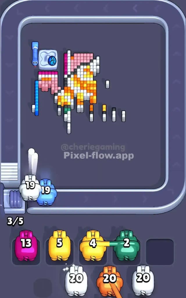 Pixel Flow Level 663 Solution 3