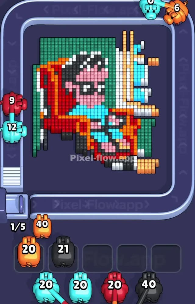 Pixel Flow Level 1148 Solution 1