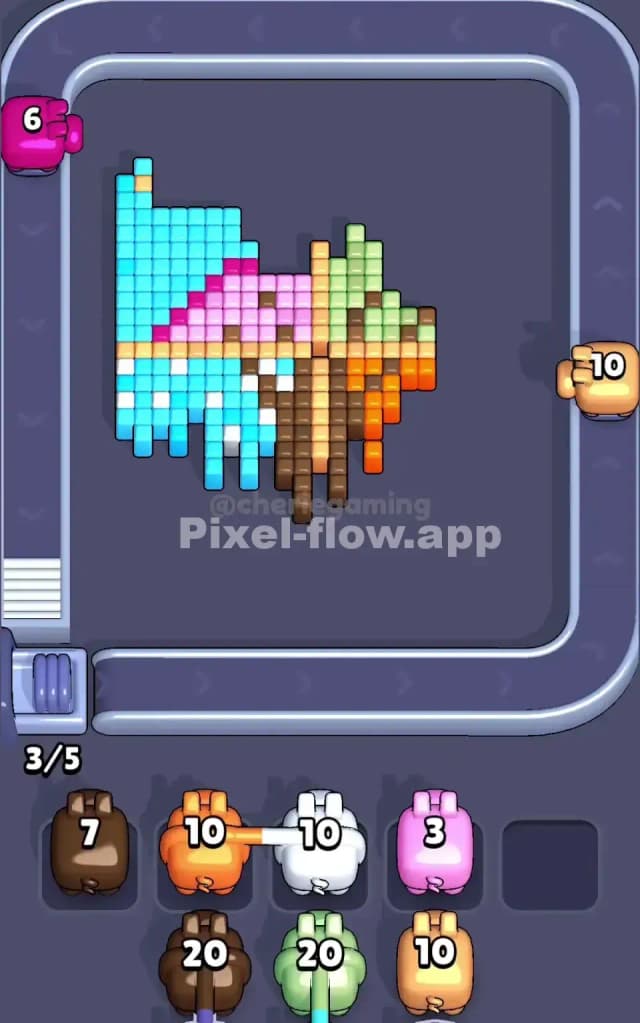 Pixel Flow Level 134 Solution 2