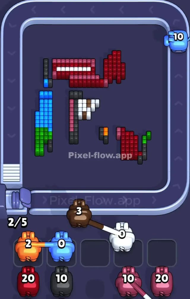 Pixel Flow Level 884 Solution 3