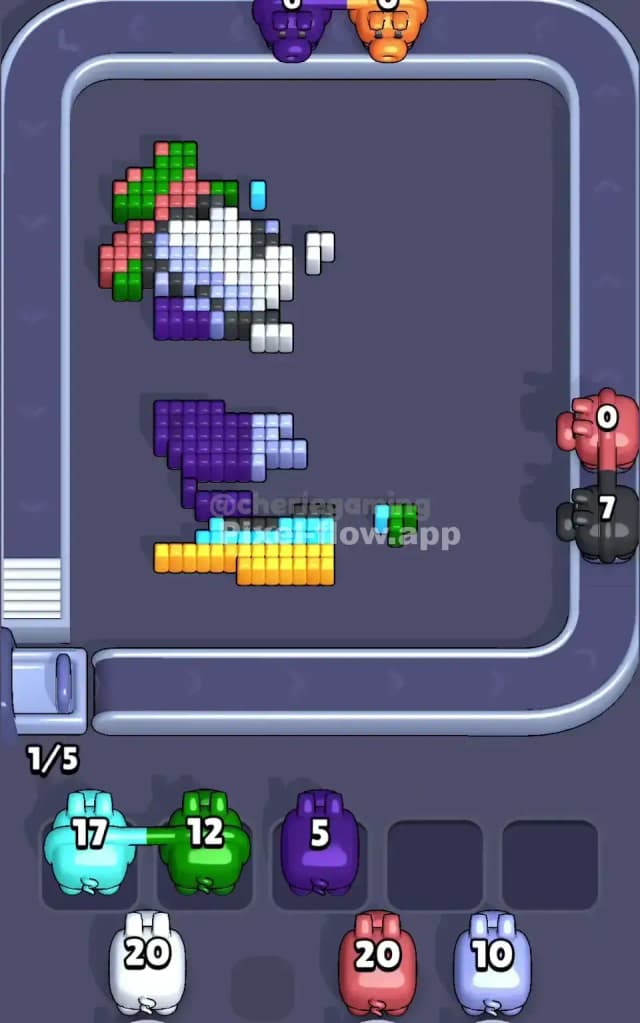 Pixel Flow Level 742 Solution 3