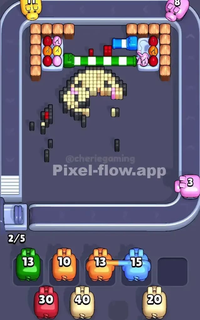 Pixel Flow Level 302 Solution 2