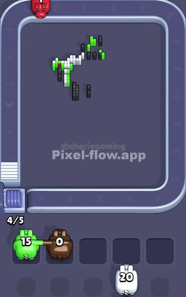 Pixel Flow Level 186 Solution 3