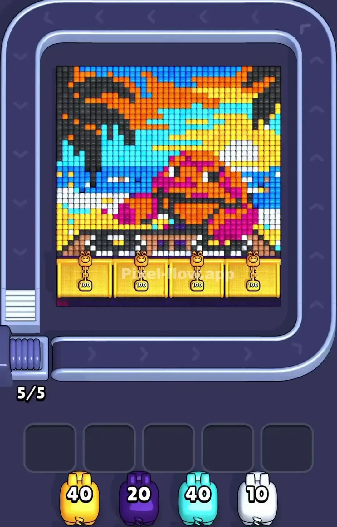 Pixel Flow Level 1140 Screenshot
