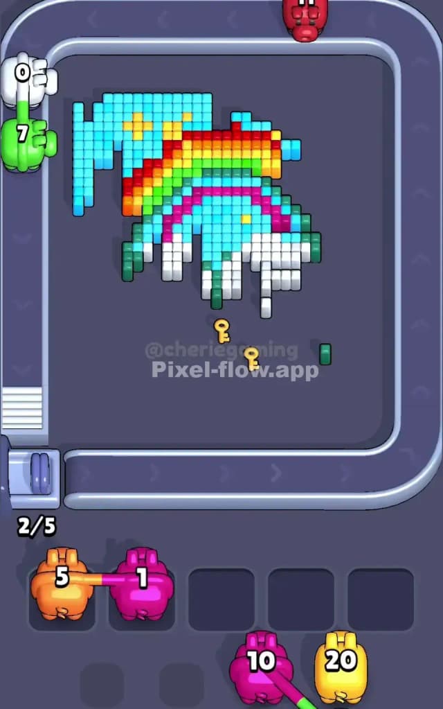 Pixel Flow Level 545 Solution 2