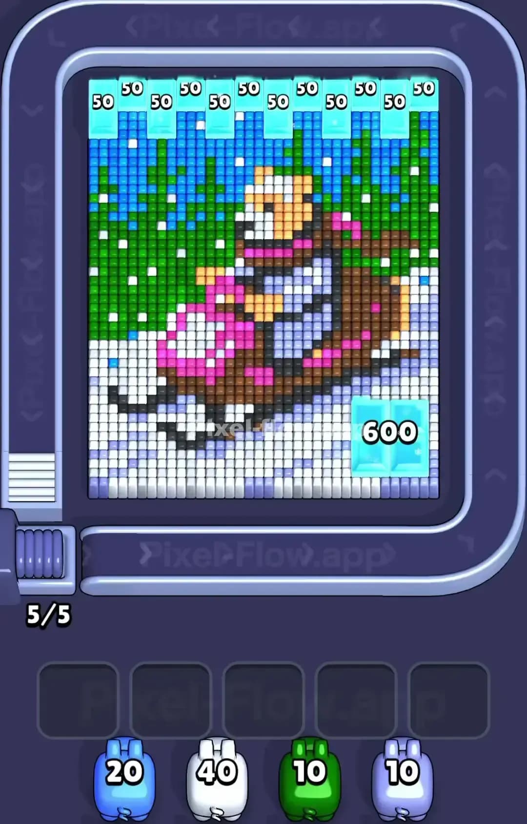 Pixel Flow Level 1358 Screenshot