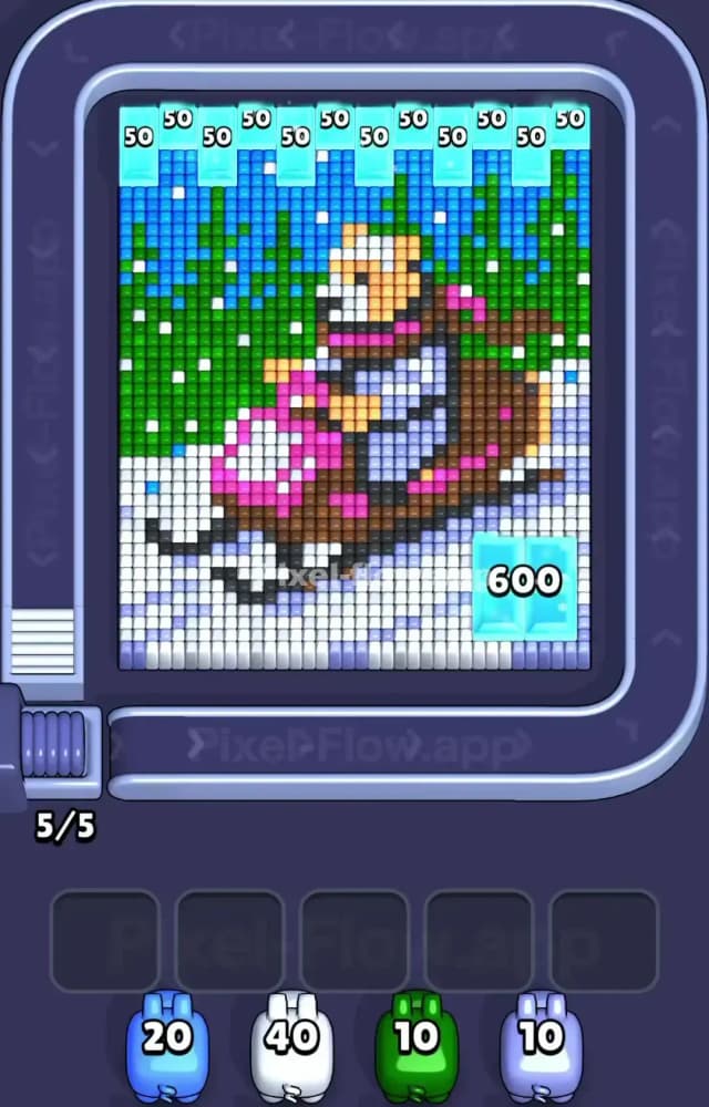 Pixel Flow Level 1358 Gameplay