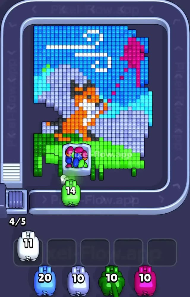 Pixel Flow Level 1232 Solution 1