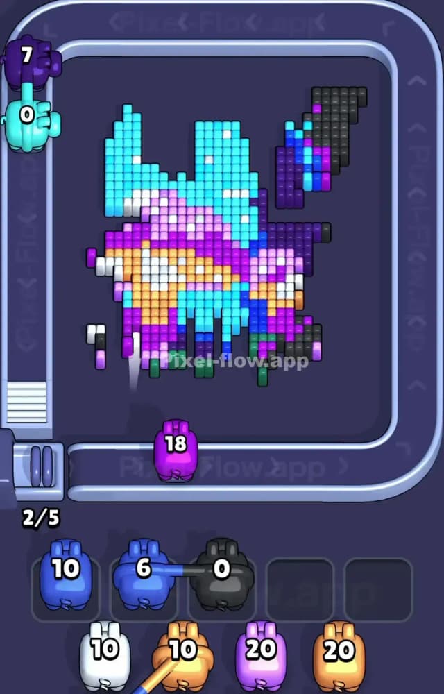 Pixel Flow Level 1343 Solution 2