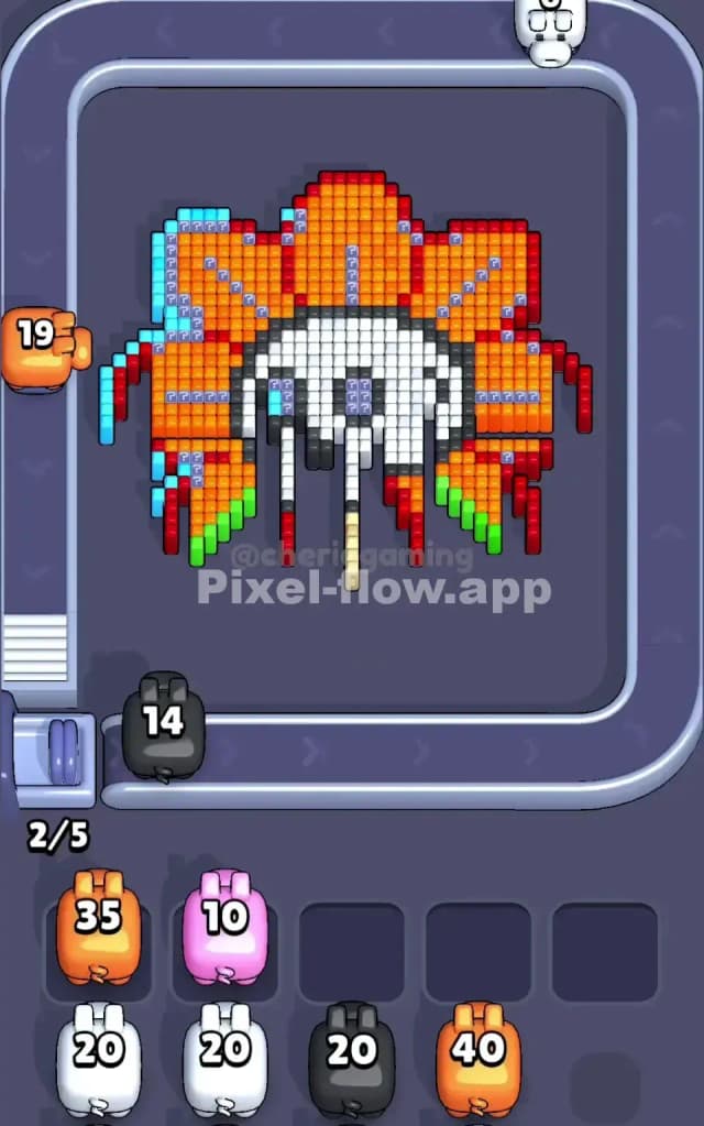 Pixel Flow Level 216 Solution 1