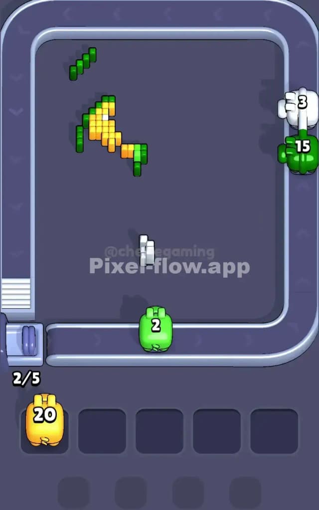 Pixel Flow Level 174 Solution 3