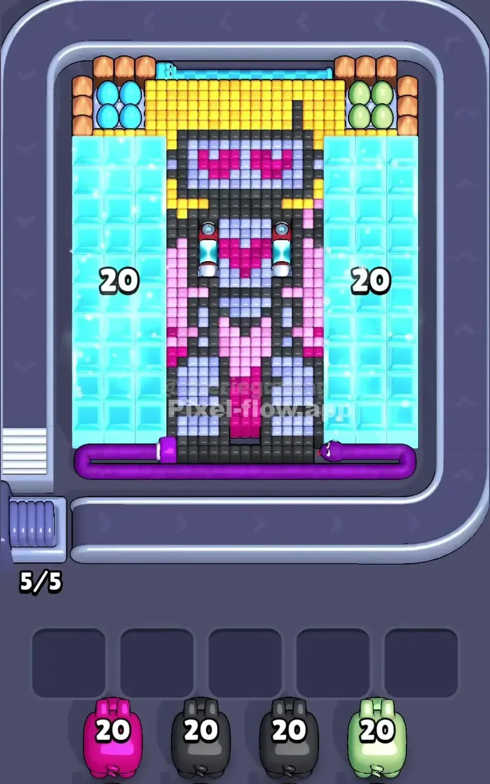Pixel Flow Level 591 Screenshot