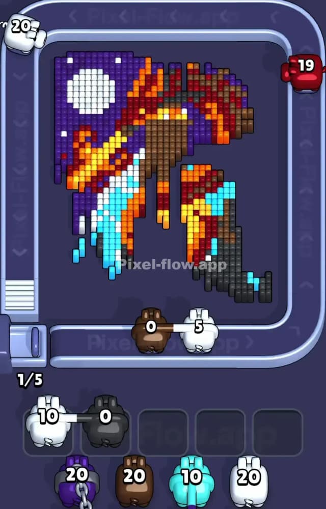 Pixel Flow Level 1107 Solution 2