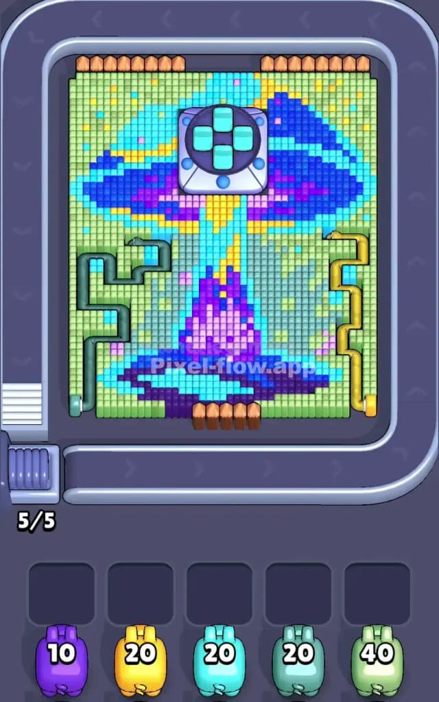 Pixel Flow Level 610 Gameplay