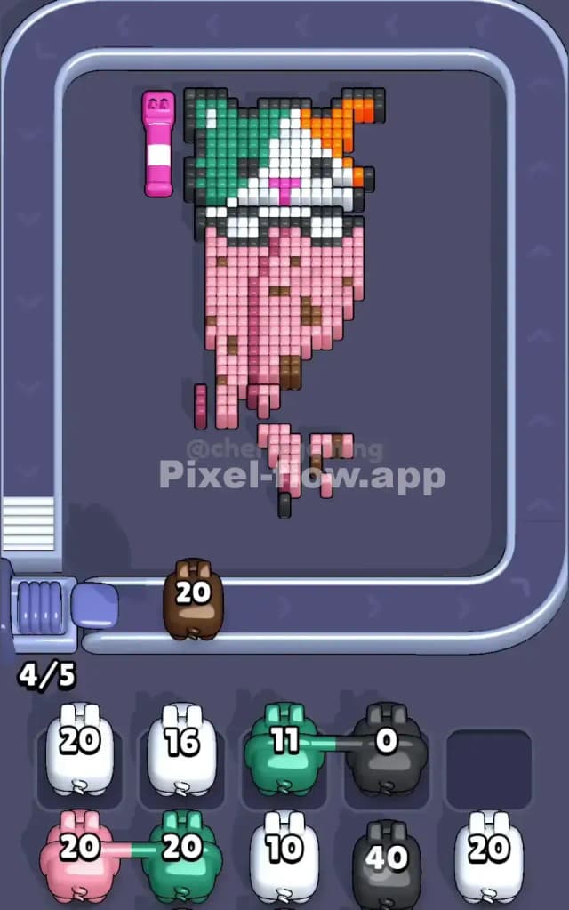 Pixel Flow Level 144 Solution 3