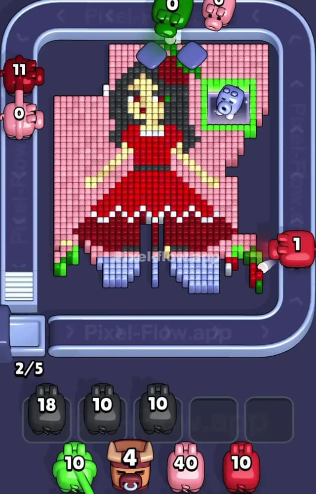 Pixel Flow Level 1375 Solution 1