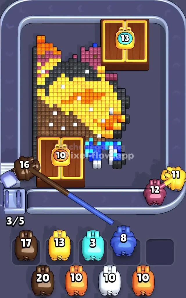 Pixel Flow Level 478 Solution 1