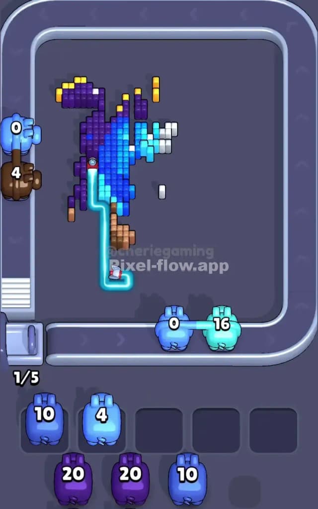 Pixel Flow Level 623 Solution 3