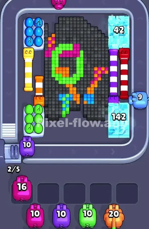 Pixel Flow Level 407 Solution 3