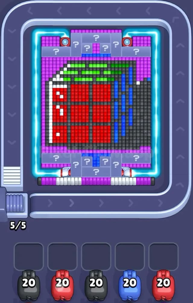 Pixel Flow Rubik Cube Level Gameplay