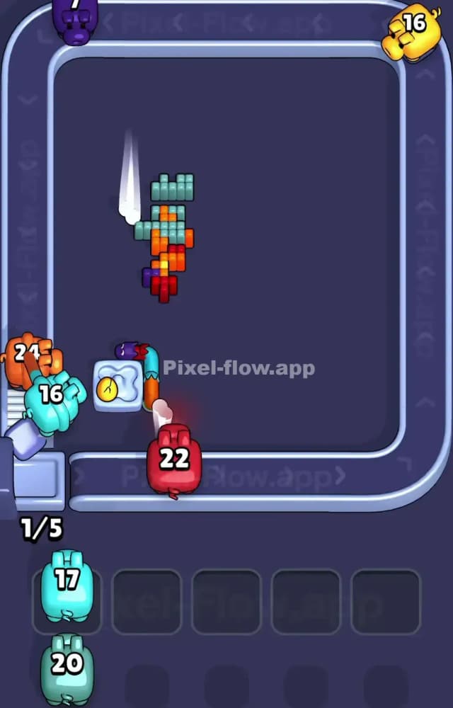 Pixel Flow Level 1108 Solution 3