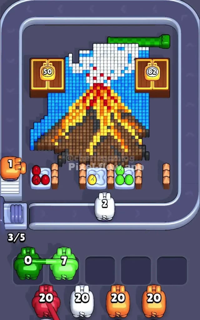 Pixel Flow Level 629 Solution 1