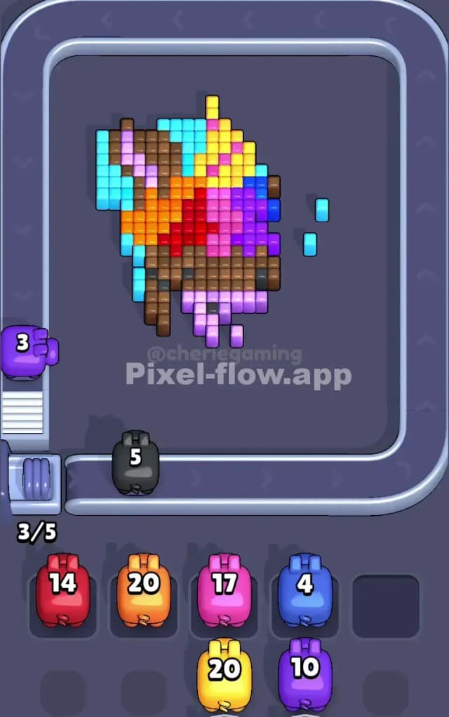 Pixel Flow Level 44 Solution 2