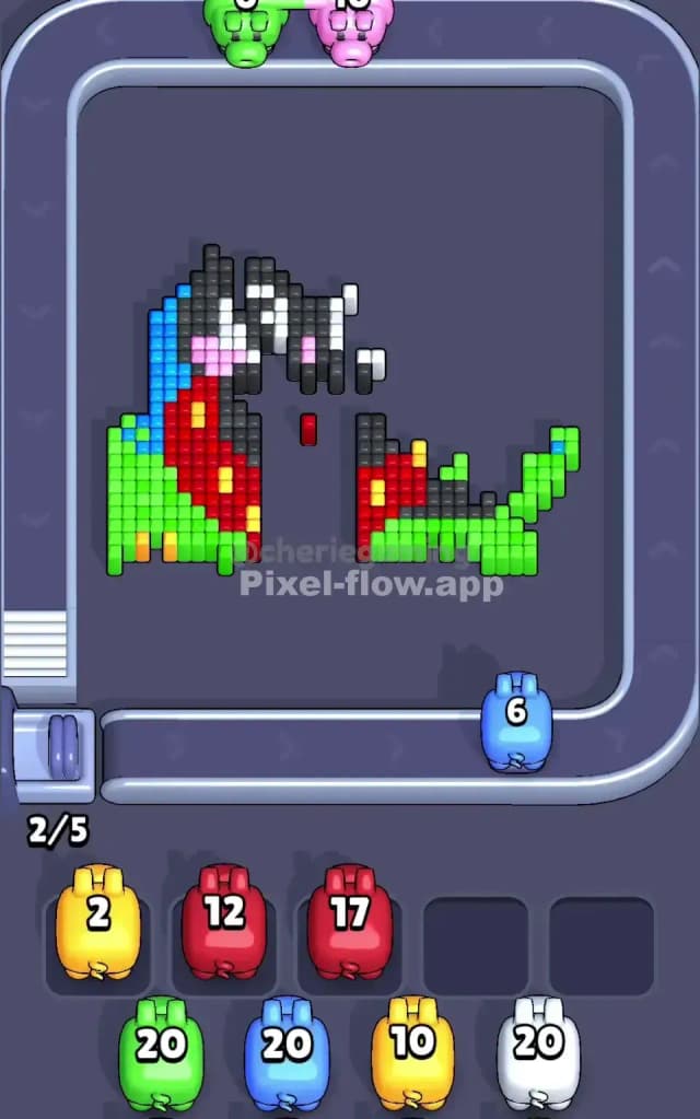 Pixel Flow Level 522 Solution 2