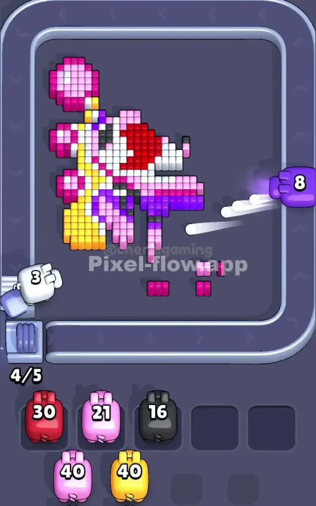 Pixel Flow Level 124 Solution 2
