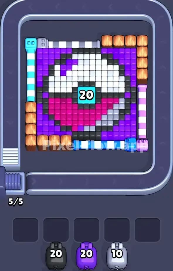 Pixel Flow Level 495 Screenshot