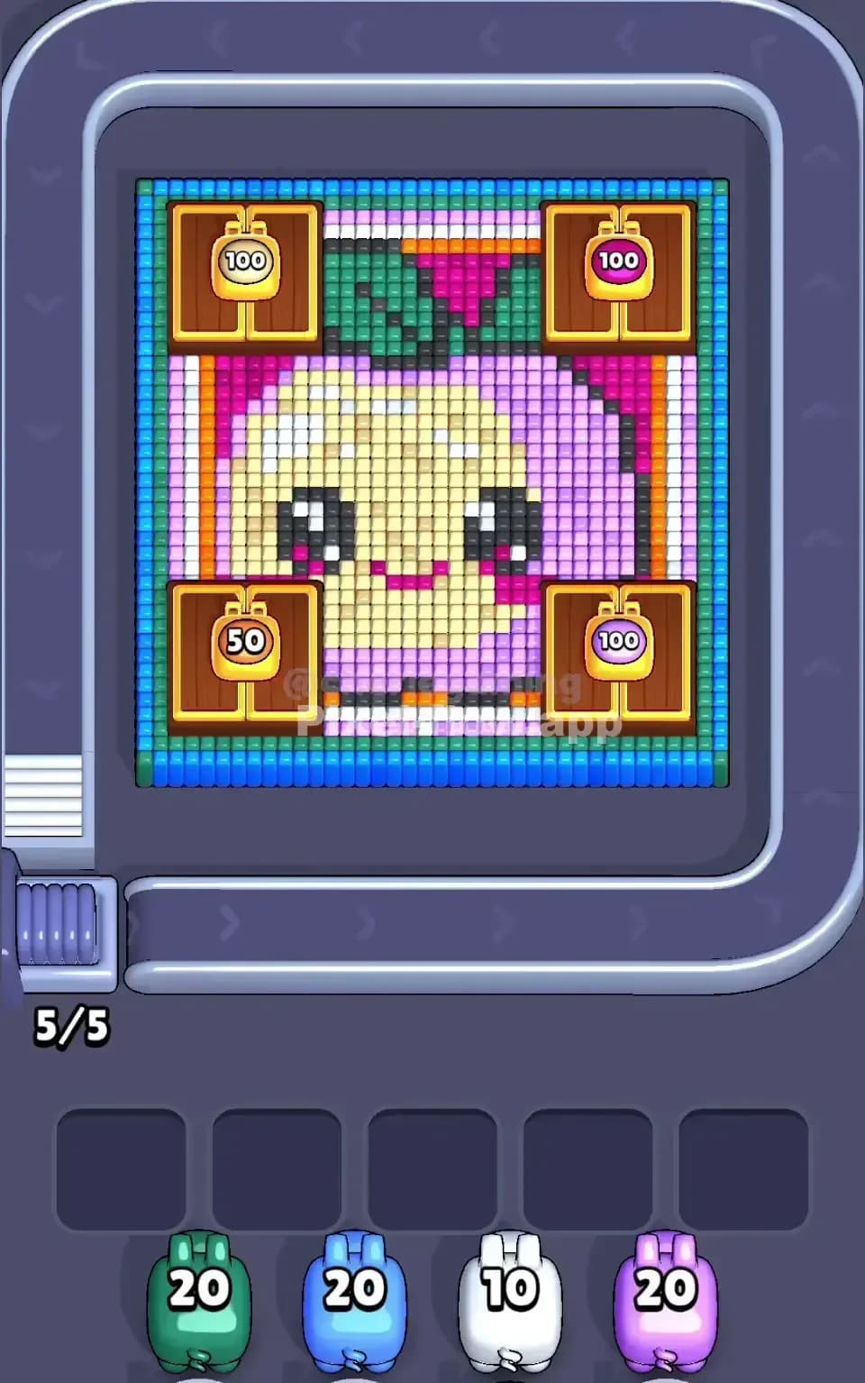 Pixel Flow Level 672 Screenshot