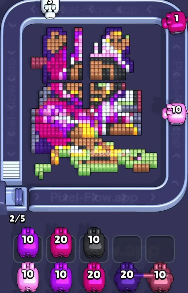 Pixel Flow Level 1580 Solution 2