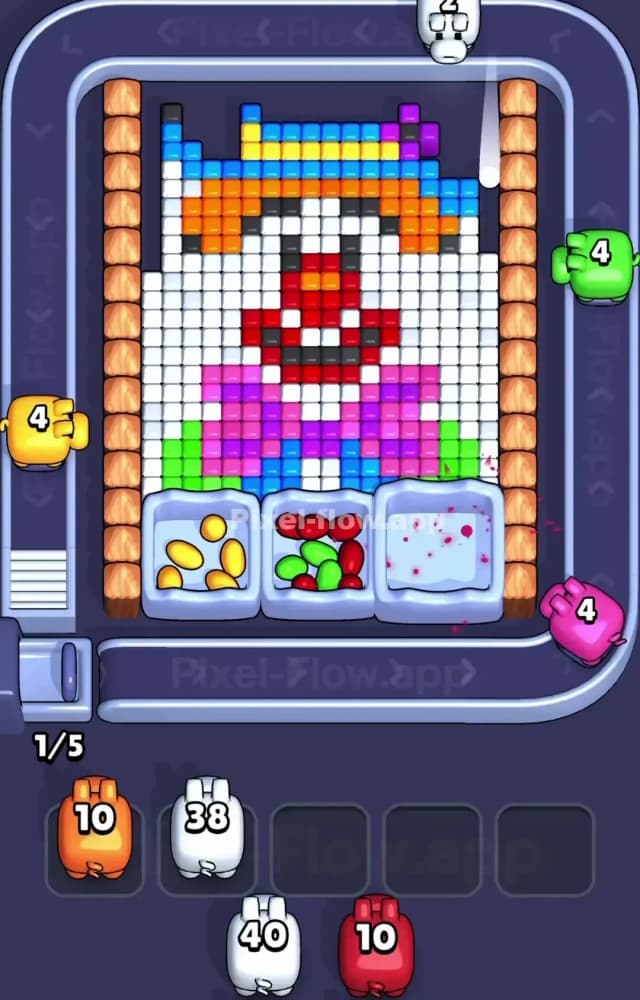 Pixel Flow Level 1201 Solution 1