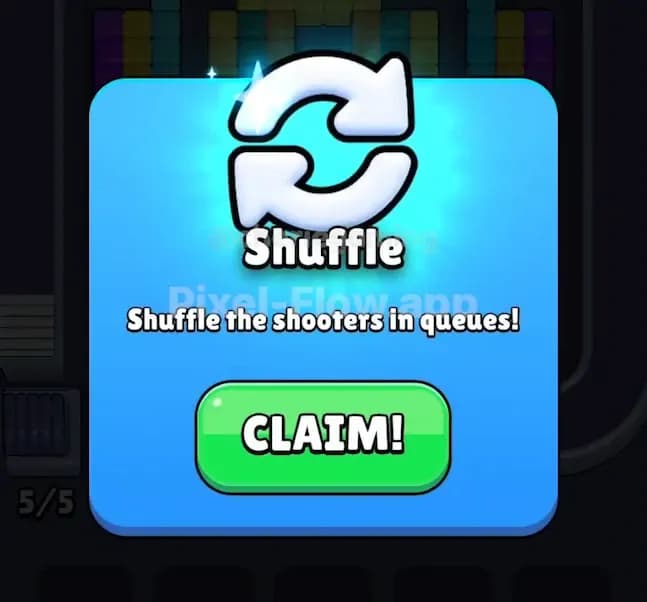 Pixel Flow Power Ups: Shuffle