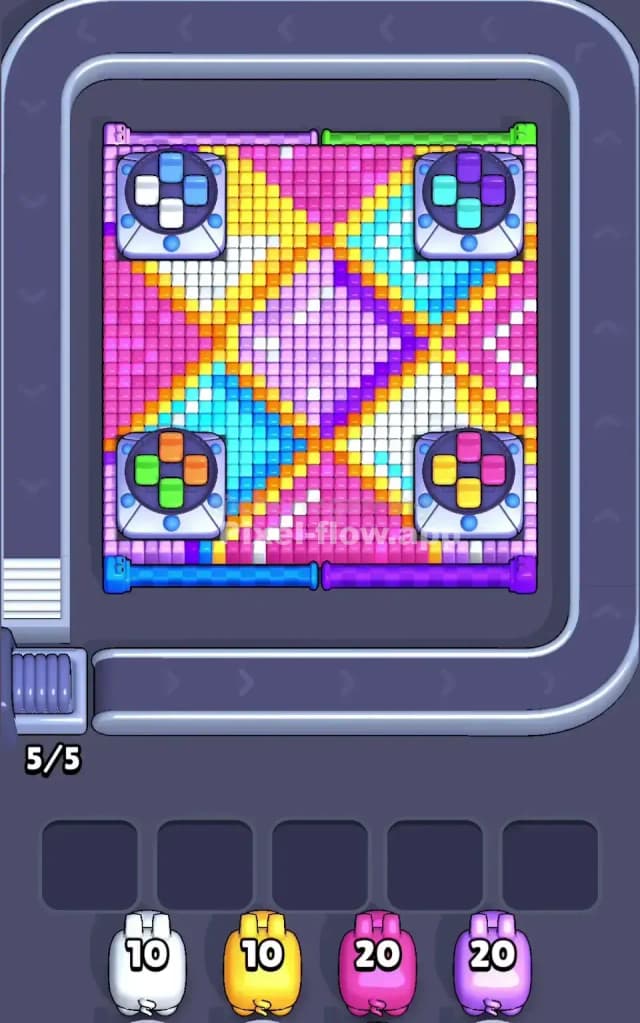 Pixel Flow Level 746 Gameplay