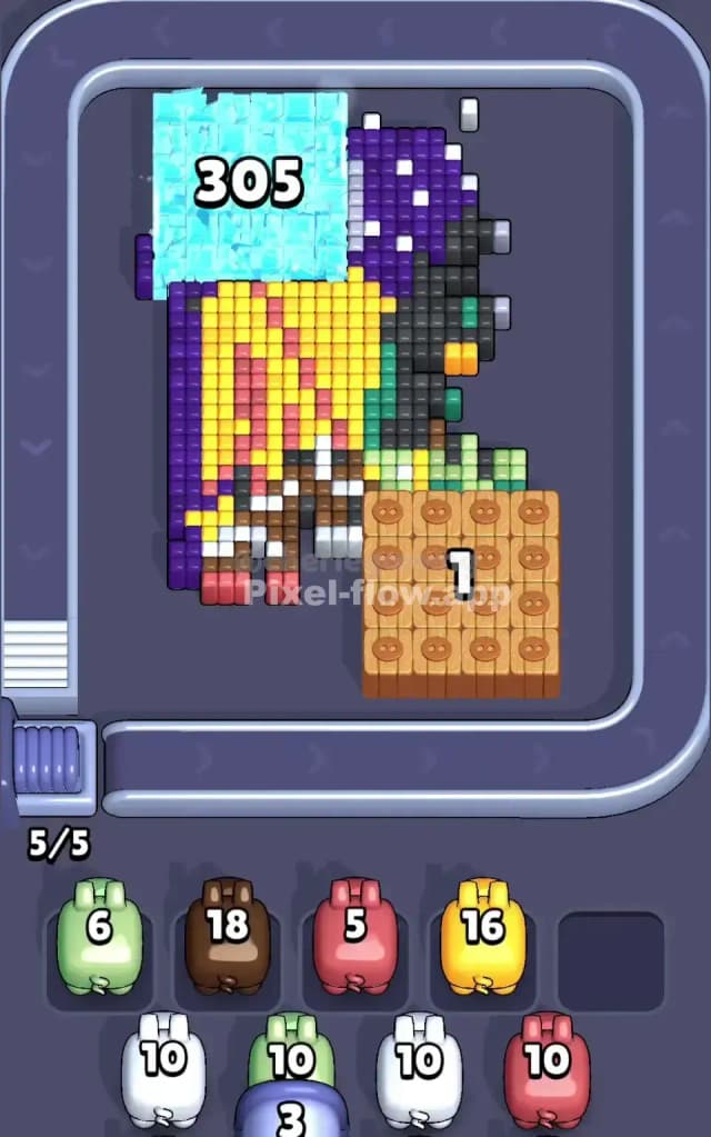 Pixel Flow Level 393 Solution 1