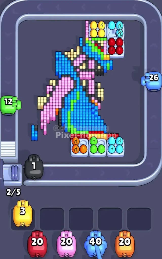 Pixel Flow Level 395 Solution 2