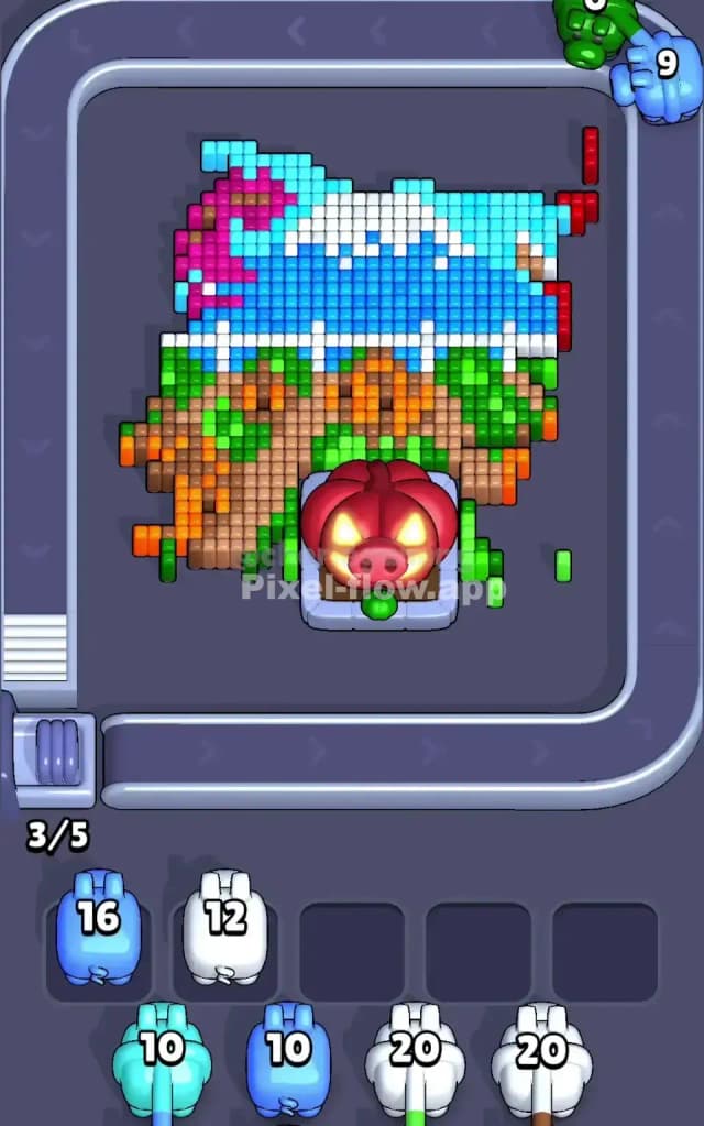 Pixel Flow Level 725 Solution 1