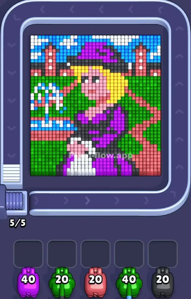 Pixel Flow Level 1019 Gameplay