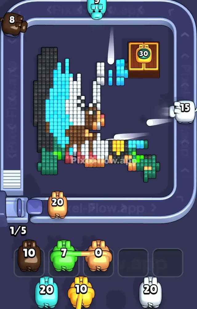 Pixel Flow Level 1292 Solution 2