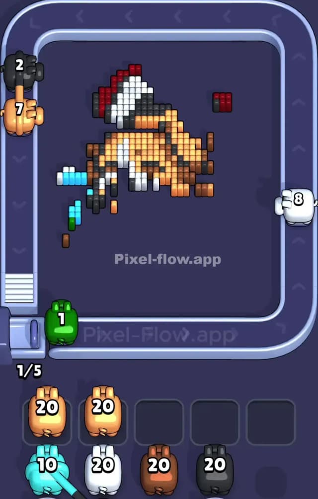 Pixel Flow Level 888 Solution 3